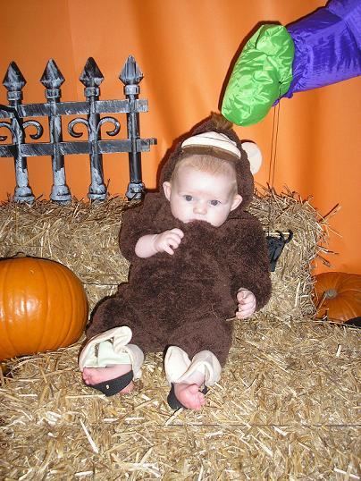 Elena at the day care Halloween party.