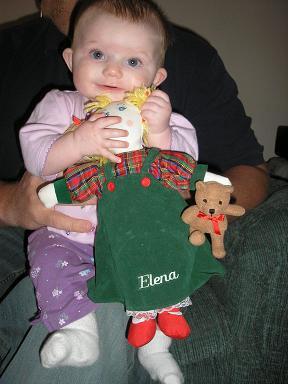 With new Elena doll.