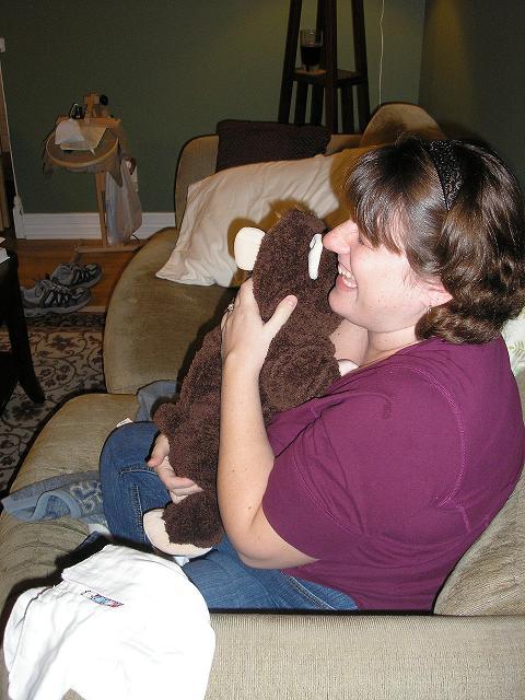 When we first tried on the monkey suit I was laughing so hard I could barely finish getting her dressed.