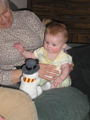 She loved the singing snowman.